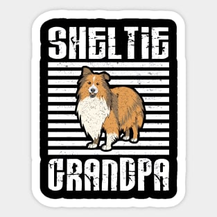 Sheltie Grandpa Proud Dogs Sticker